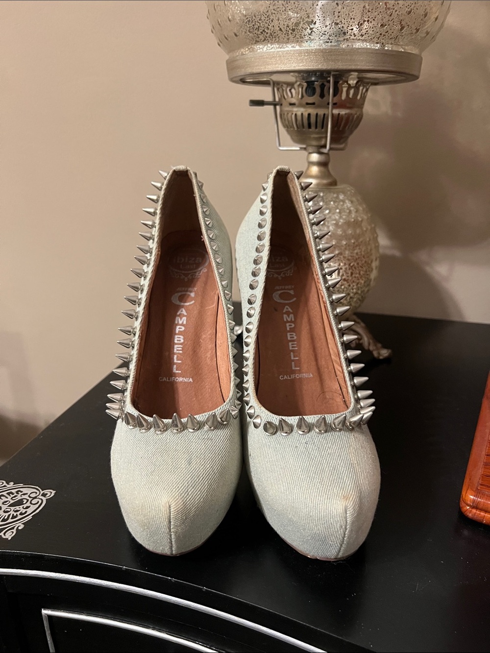 Jeffrey Campbell Women's Studded Light Blue Pumps
